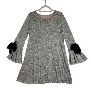 PerSeption Concept Gray Mini Dress with Black Accents